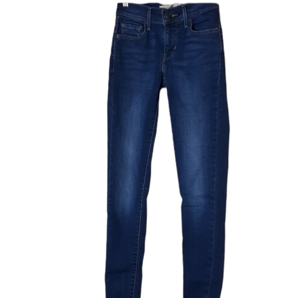 Levi's 710 Super Skinny Low Rise Blue Jeans SZ 24x30